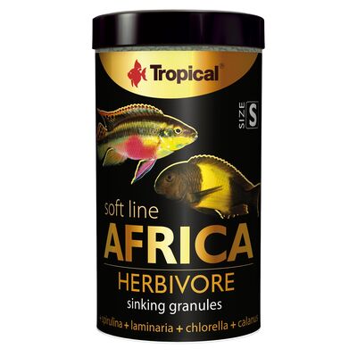 Pokarm dla ryb Soft Line Africa Herbivore size S 250 ml / 150 g Tropical