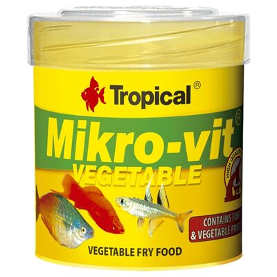 Pokarm podstawowy dla narybku MIKRO-VIT VEGETABLE 50ml/32g Tropical