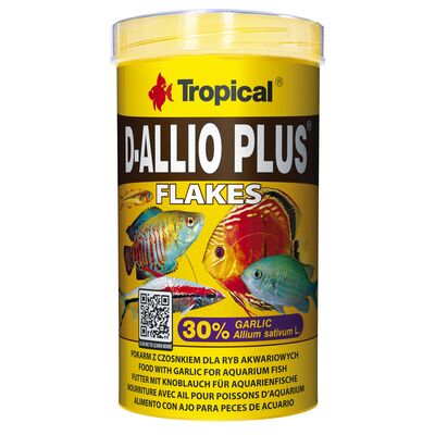 Pokarm dla ryb D-Allio Plus płatek 500 ml / 100 g Tropical