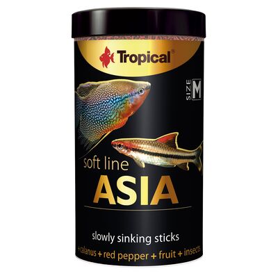 Pokarm dla bojowników Soft Line Asia size M 250 ml / 100 g Tropical