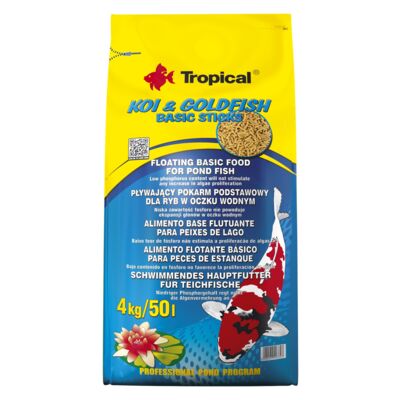 Pokarm dla ryb pływający KOIGOLDFISH BASIC STICKS 4 kg Tropical