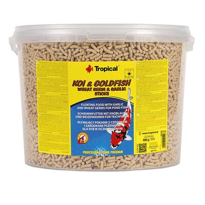 Pokarm dla ryb pływający koigoldFish wheat germgarlic Sticks 11 l / 900 g Tropical