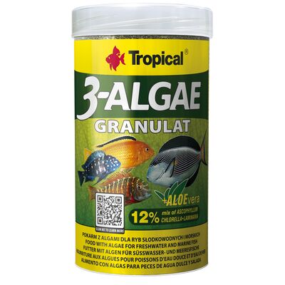 Granulat dla ryb 3-Algae 250 ml / 110 g Tropical