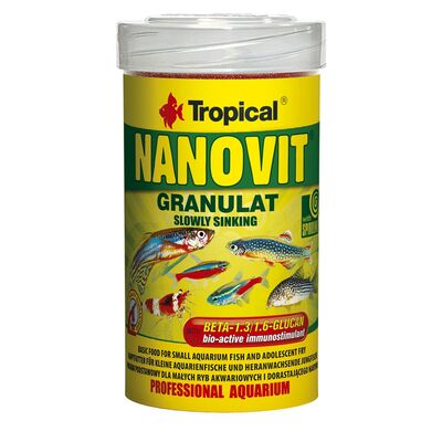 Granulat dla małych ryb akwariowych NanoVit 100 ml / 70 g Tropical
