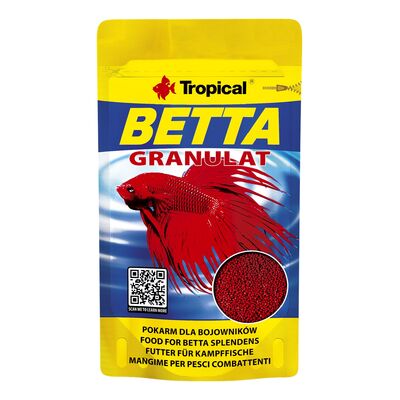 Pokarm dla złotych rybek Betta granulat 10 g Tropical