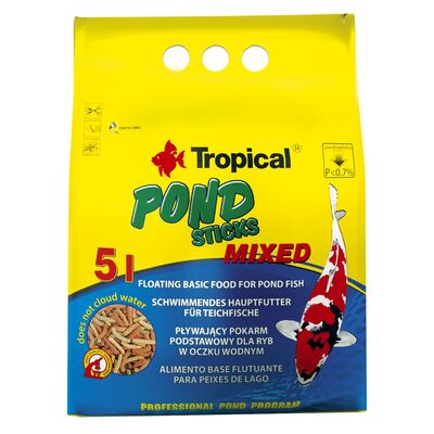Pokarm dla ryb pływający pond Sticks mixed 5 l / 400 g worek Tropical