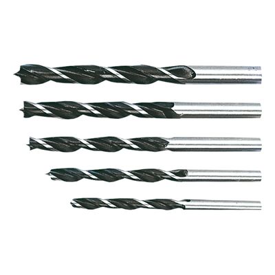 Wiertło do drewna spiralne 4 - 10 mm, zestaw 5 sztuk Top Tools