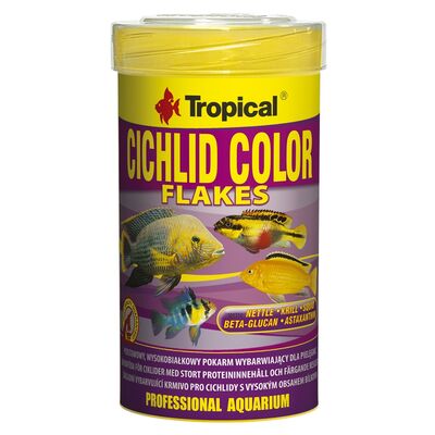 Pokarm dla ryb Cichlid Color Flakes 100 ml / 20 g Tropical