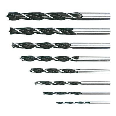 Wiertło do drewna spiralne 3 - 10 mm, zestaw 8 sztuk Top Tools