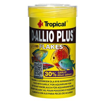 Pokarm dla ryb D-Allio Plus płatek 100 ml / 20 g Tropical