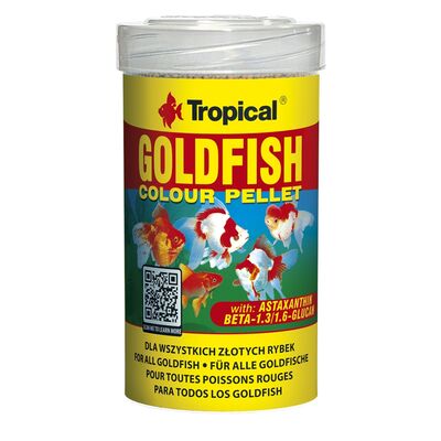 Pokarm dla złotych rybek goldFish Colour Pellet 100 ml / 36 g Tropical