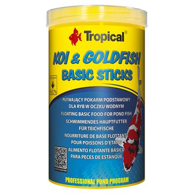 Pokarm dla ryb pływający koigoldFish basic Sticks worek 1000 ml / 90 g Tropical