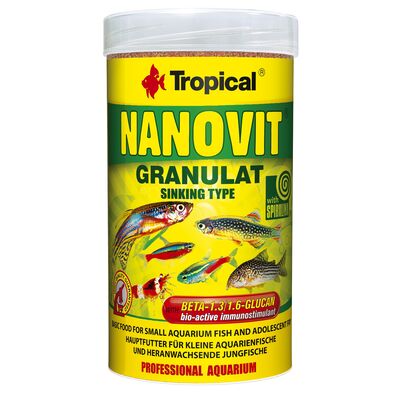 Granulat dla małych ryb akwariowych NanoVit 250 ml / 175 g Tropical