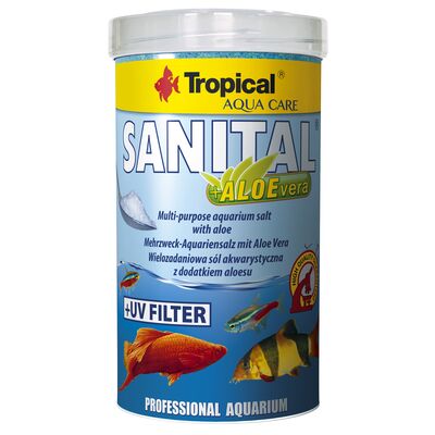 Sól akwarystyczna z aloesem Sanital + Aloevera 500 ml / 600 g Tropical