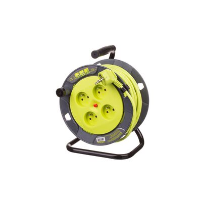 Przedłużacz bębnowy 4-gniazdowy lemon 3 x 1,5 mm² 25 m Duwi