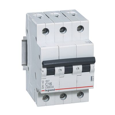 Wyłącznik nadprądowy RX 3P - C16A Legrand