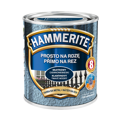 Farba Prosto Na Rdzę Ciemnoniebieski Młotkowy 0,7 l Hammerite