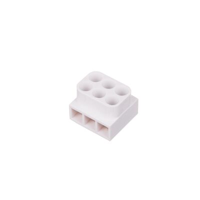 Listwa zaciskowa 3-krotna gwintowa termoutwardzalna biała 2,5 mm² Duwi