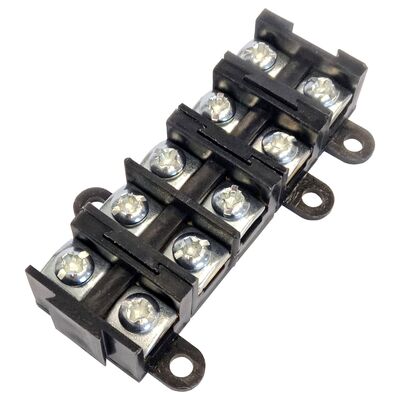 Listwa zaciskowa czarna 5 x 4 mm² Duwi