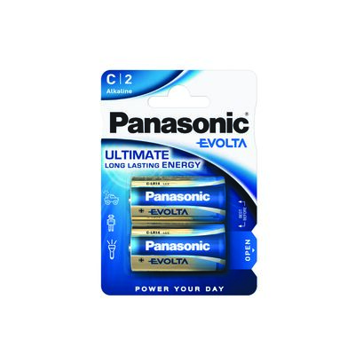 Bateria alkaliczna Evolta LR14/2BP C 2 sztuki Panasonic