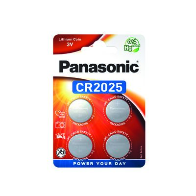 Bateria Coin Lithium CR2025/4BP 4 sztuki Panasonic