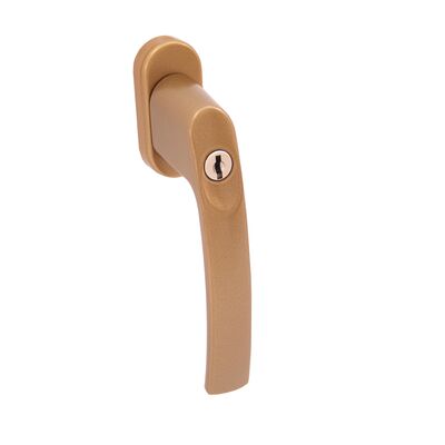 Klamka PLUTON-O brąz (okienna) z kluczykiem