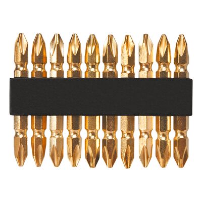 Końcówka wkrętakowa PH2 x 60 mm, 10 sztuk Top Tools