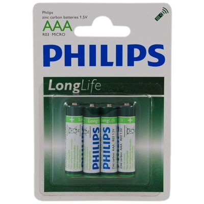 Baterie LONGLIFE R03 blister 4 sztuki PHILIPS