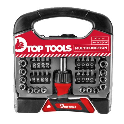 Końcówka wkrętakowa z uchwytem 44 sztuki Top Tools