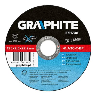 Tarcza tnąca do metalu 125 x 2,5 x 22,2 mm, 41 A30-T-BF GRAPHITE