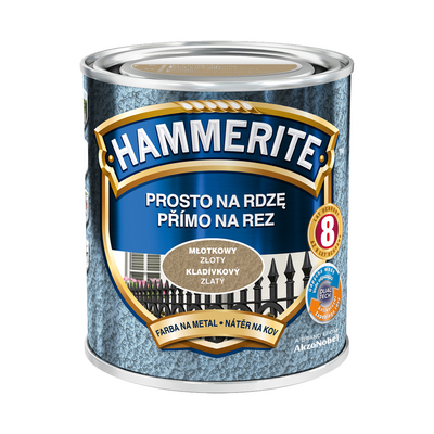 Farba Prosto Na Rdzę Złoty Młotkowy 0,7 l Hammerite