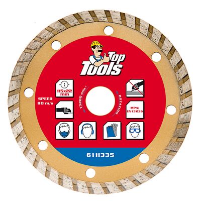 Tarcza diamentowa 115 x 22,2 mm, turbo Top Tools