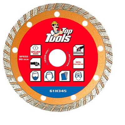 Tarcza diamentowa 125 x 22,2 mm, turbo Top Tools