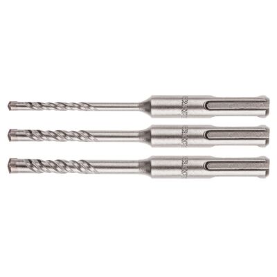Zestaw wierteł do betonu SDS Plus, quatro, zestaw 3 sztuki - 6, 8, 10 x 110 mm GRAPHITE