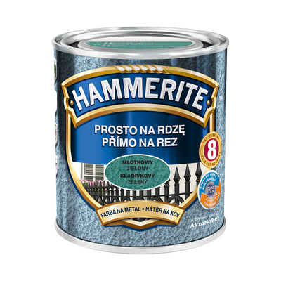 Farba Prosto Na Rdzę Zielony Młotkowy 0,7 l Hammerite