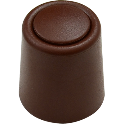 Odbojnik drzwiowy gumowy 27 x 30 mm brąz z maskownicą