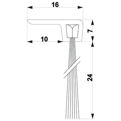 Szczotka TRIBOLLET F3-24-AN 1 m