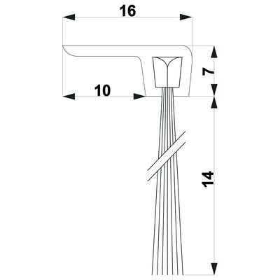 Szczotka TRIBOLLET F3-14-AN 1 m