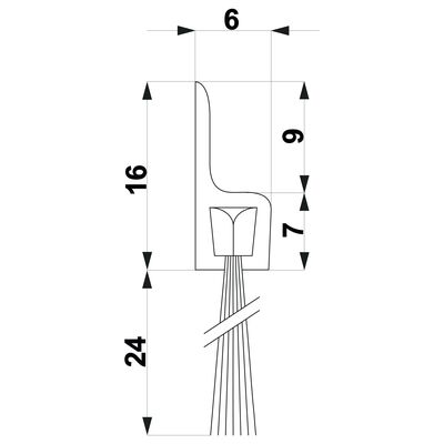 Szczotka TRIBOLLET H3-24-AN 1 m