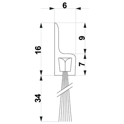 Szczotka TRIBOLLET H3-34-AN 1 m