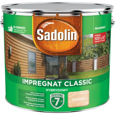 Impregnat CLASSIC HYBRYDOWY Bezbarwny 9 l Sadolin