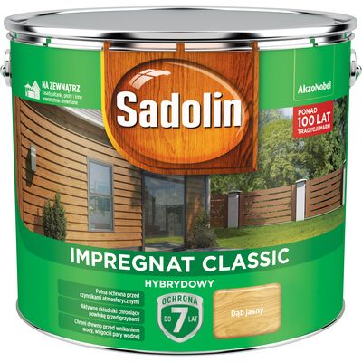 Impregnat CLASSIC HYBRYDOWY Dąb Jasny 9 l Sadolin