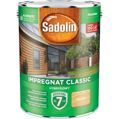 Impregnat CLASSIC HYBRYDOWY Dąb Jasny 4,5 l Sadolin