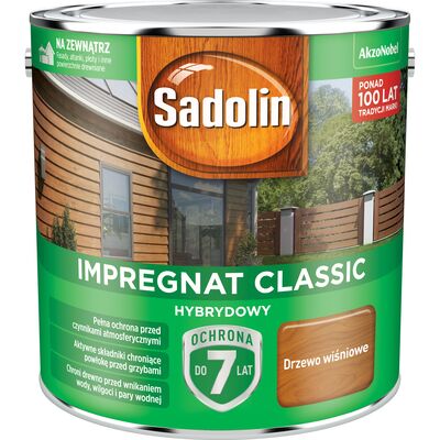 Impregnat CLASSIC HYBRYDOWY Drzewo Wiśniowe 2,5 l Sadolin