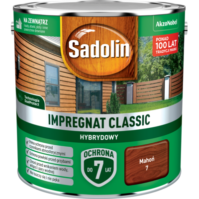 Impregnat CLASSIC HYBRYDOWY Mahoń 2,5 l Sadolin
