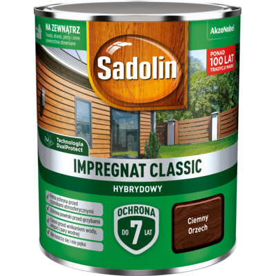Impregnat CLASSIC HYBRYDOWY Ciemny Orzech 0,75 l Sadolin