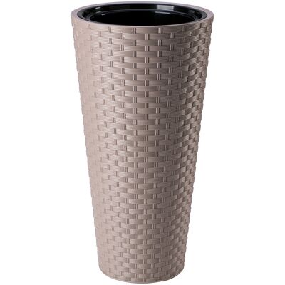 Donica RATTANA SLIM 30 szaro-beżowy