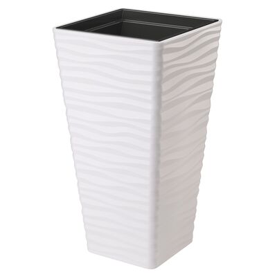 Donica SAHARA DUNES KWADRAT SLIM 30 biały