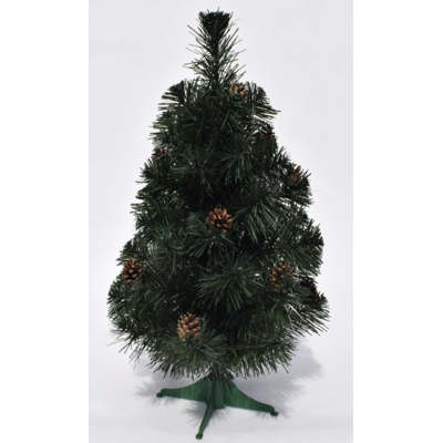 Choinka sztuczna z szyszkami 45 cm zielona