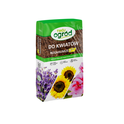Ziemia kwiatowa Rosahumus + Microstar dom i balkon 20 l TWÓJ OGRÓD